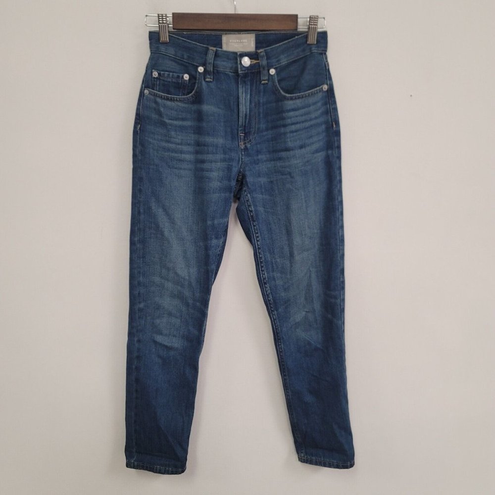Everlane Women's Straight Leg Jeans - Dark Blue